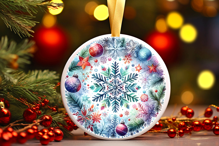 Round Christmass Ornament PNG