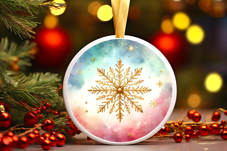 Round Christmass Ornament PNG