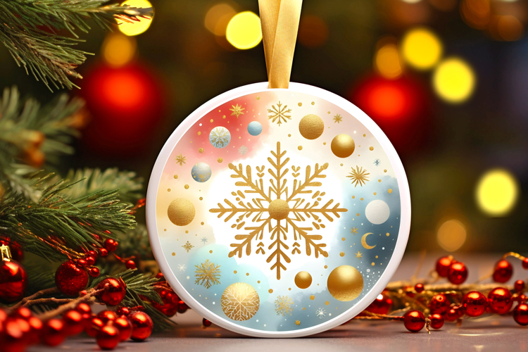 Round Christmass Ornament PNG