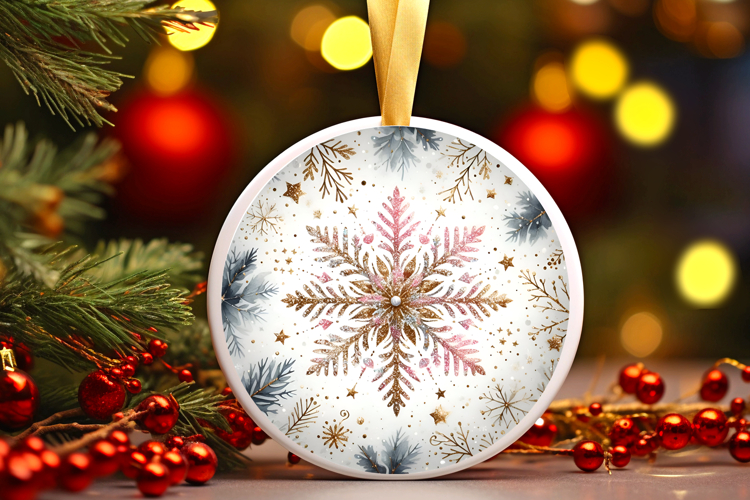 Round Christmass Ornament PNG