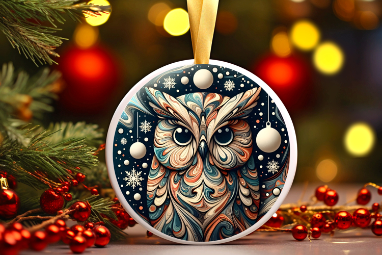 Round Christmass Ornament PNG