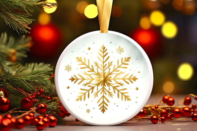 Round Christmass Ornament PNG