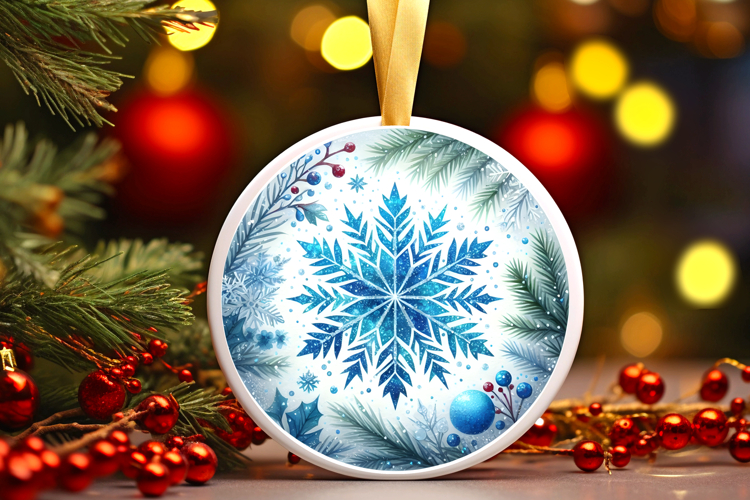 Round Christmass Ornament PNG