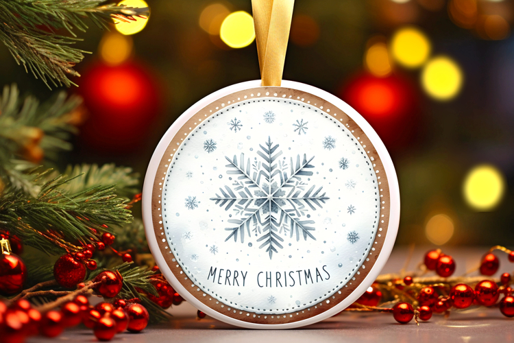 Round Christmass Ornament PNG