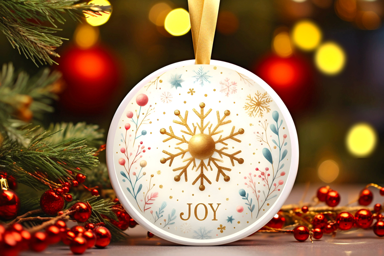 Round Christmass Ornament PNG