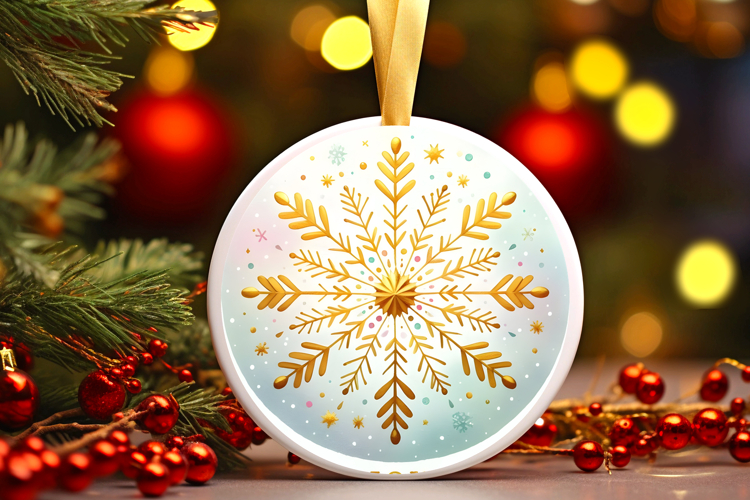 Round Christmass Ornament PNG