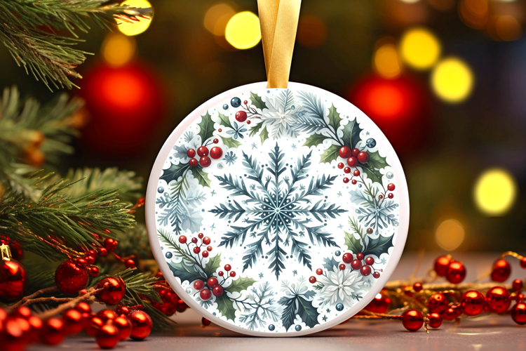 Round Christmass Ornament PNG