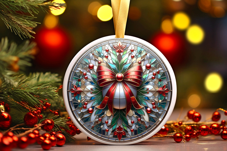 Round Christmass Ornament PNG