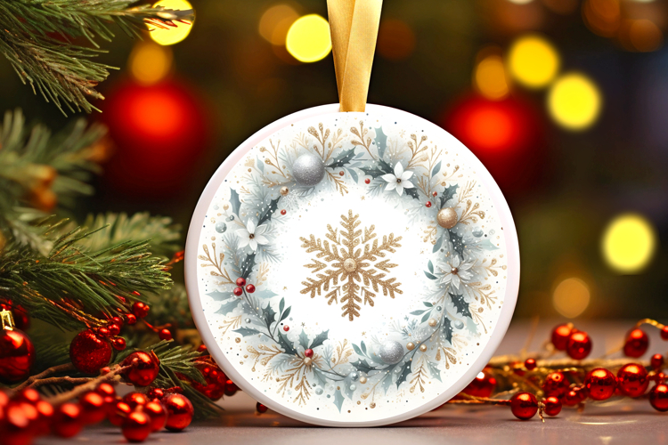Round Christmass Ornament PNG