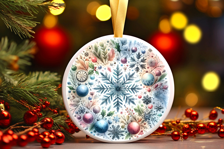 Round Christmass Ornament PNG