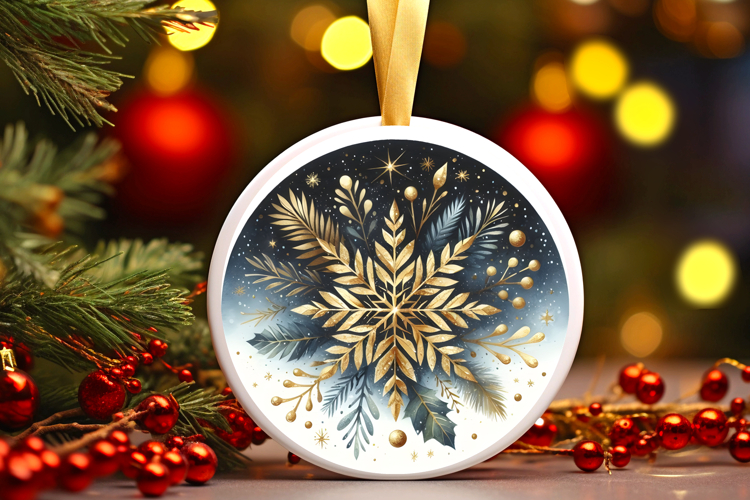 Round Christmass Ornament PNG