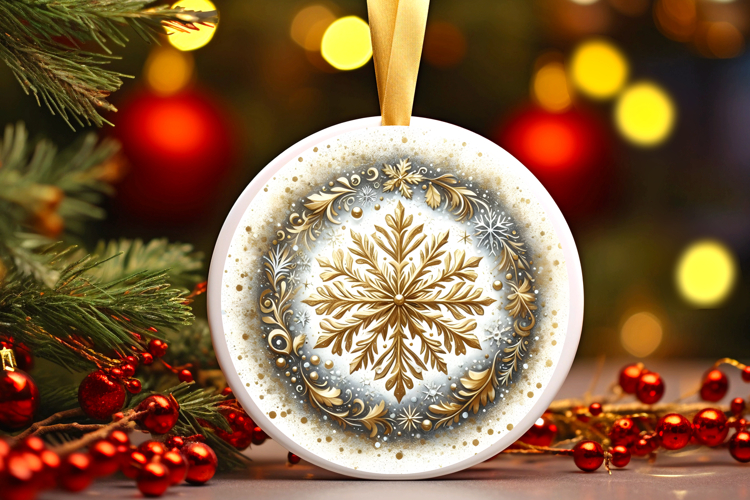 Round Christmass Ornament PNG
