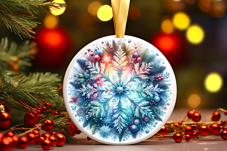 Round Christmass Ornament PNG