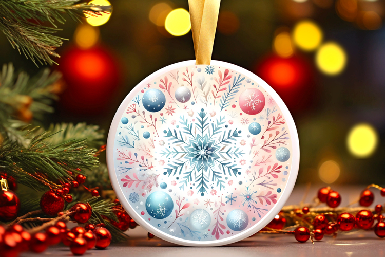 Round Christmass Ornament PNG