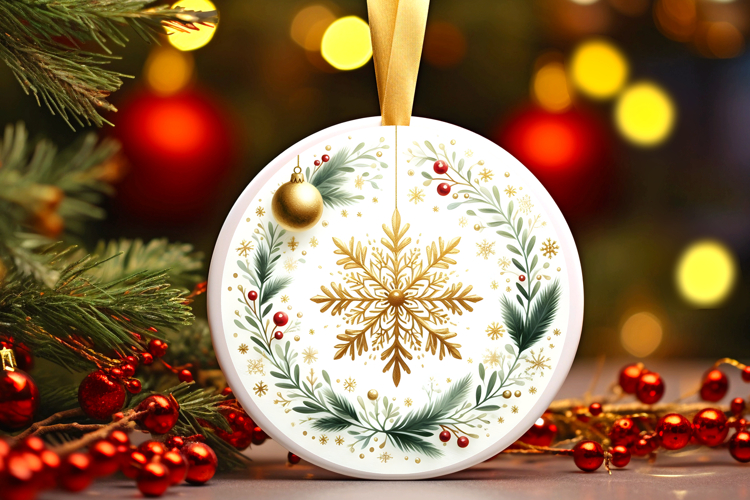 Round Christmass Ornament PNG