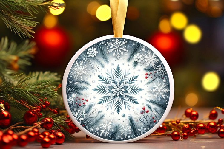 Round Christmass Ornament PNG