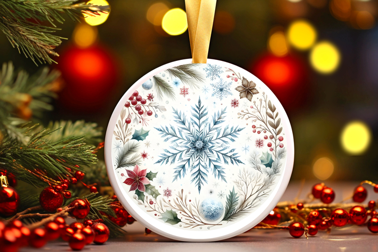 Round Christmass Ornament PNG