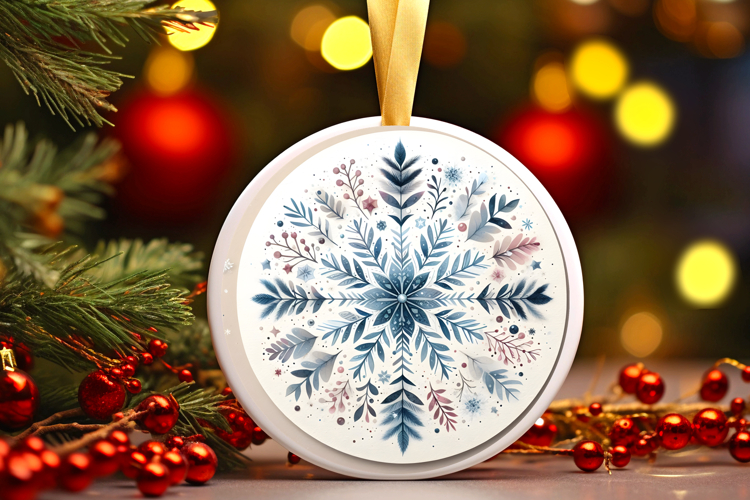 Round Christmass Ornament PNG