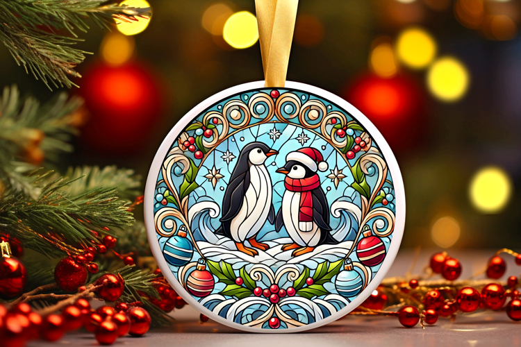 Round Christmass Ornament PNG