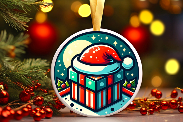 Round Christmass Ornament PNG