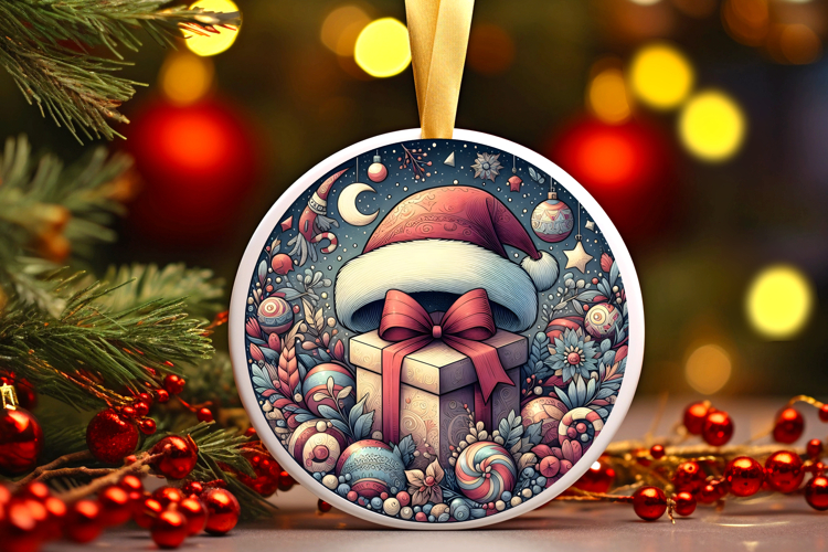 Round Christmass Ornament PNG