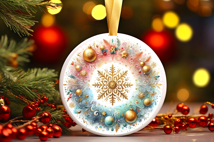 Round Christmass Ornament PNG