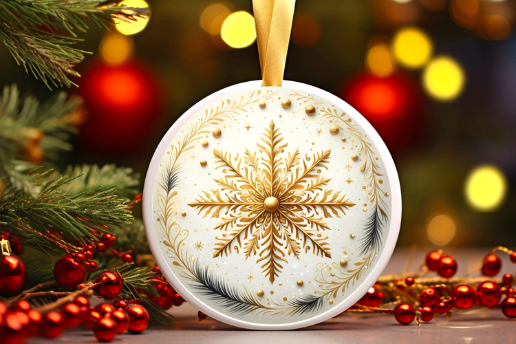 Round Christmass Ornament PNG