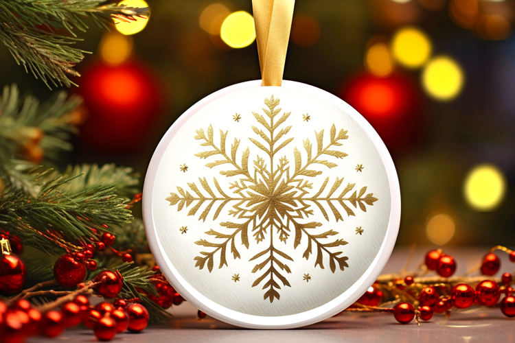 Round Christmass Ornament PNG
