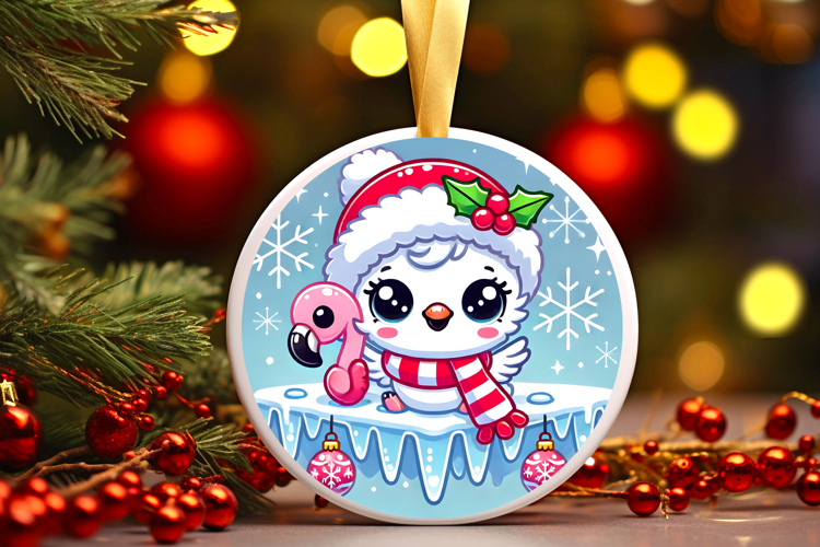 Round Christmass Ornament PNG