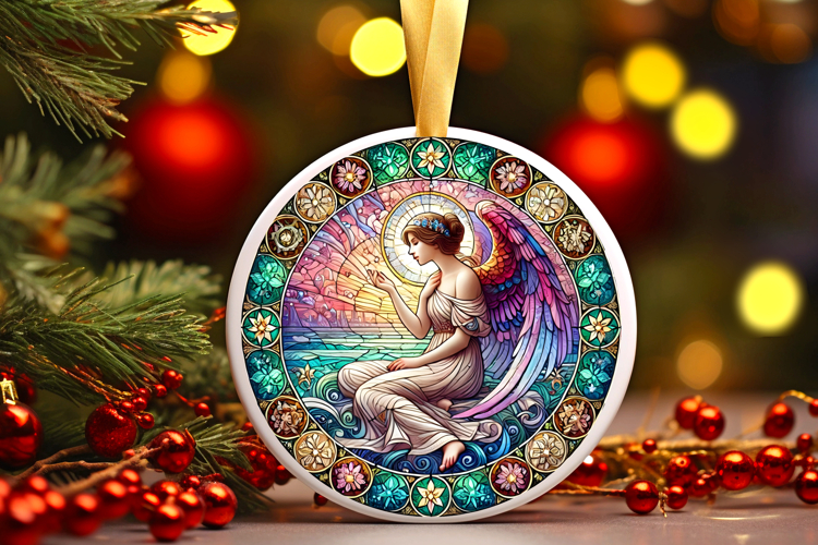 Round Christmass Ornament PNG