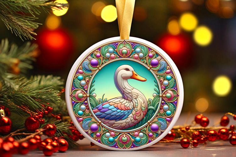 Round Christmass Ornament PNG