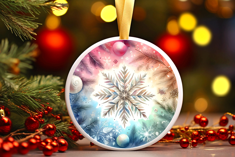Round Christmass Ornament PNG