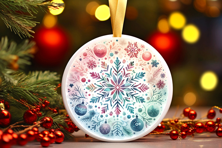 Round Christmass Ornament PNG