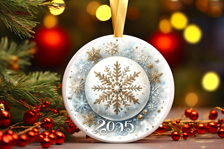 Round Christmass Ornament PNG