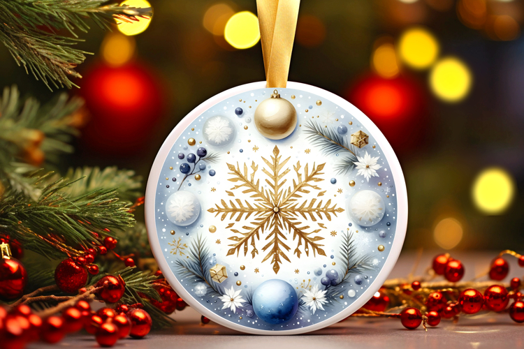 Round Christmass Ornament PNG
