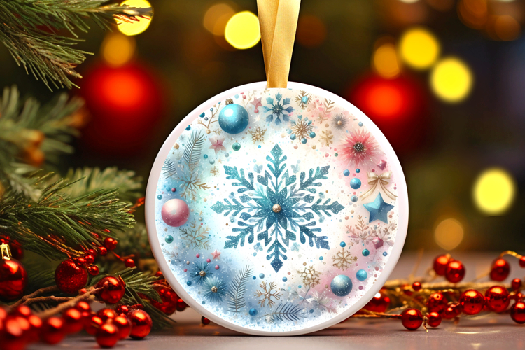Round Christmass Ornament PNG