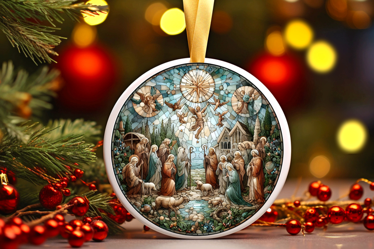 Round Christmass Ornament PNG