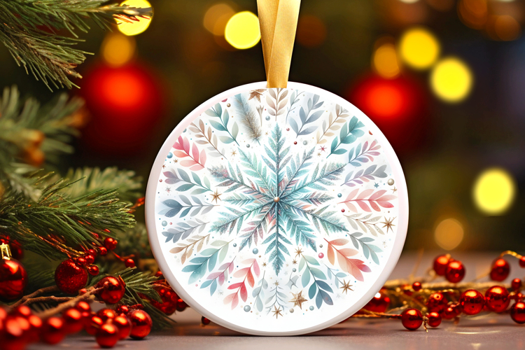 Round Christmass Ornament PNG