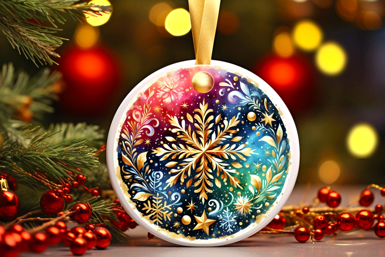 Round Christmass Ornament PNG
