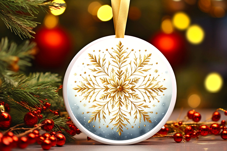 Round Christmass Ornament PNG