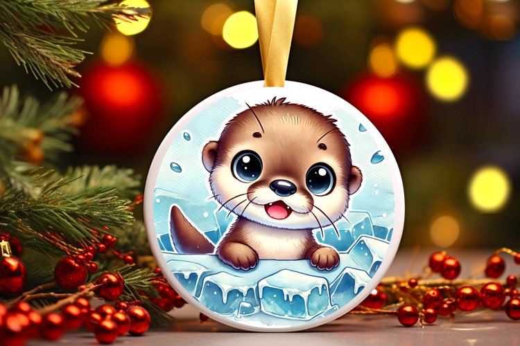 Round Christmass Ornament PNG