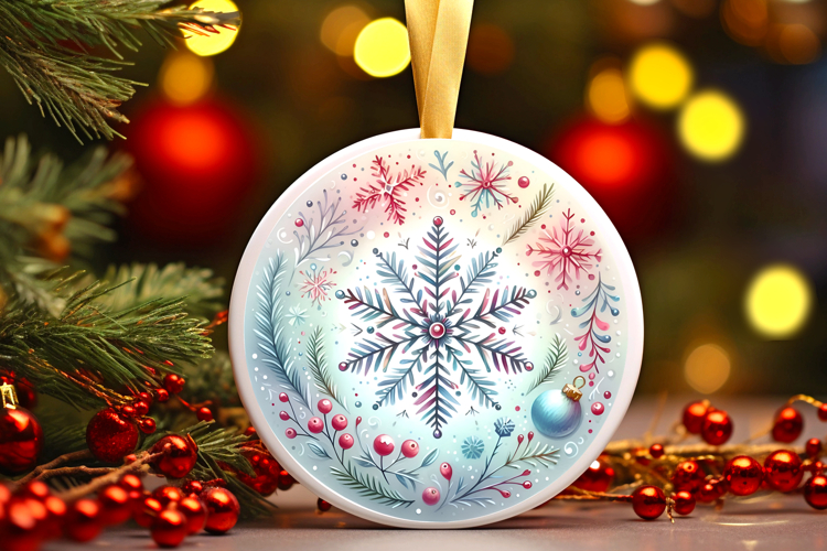 Round Christmass Ornament PNG