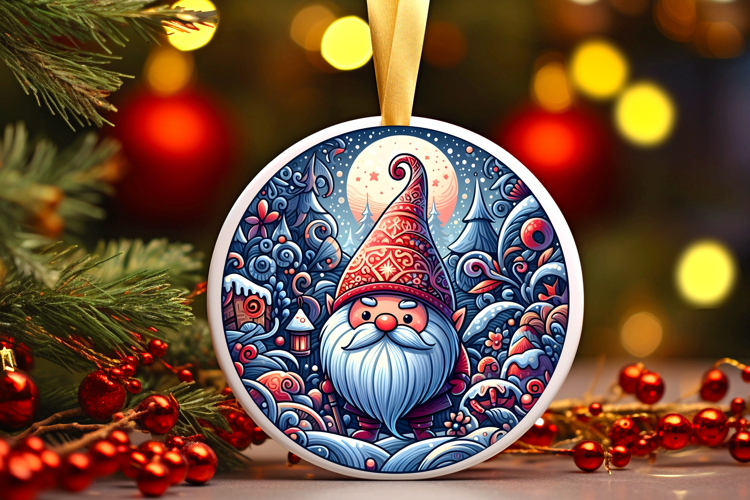Round Christmass Ornament PNG