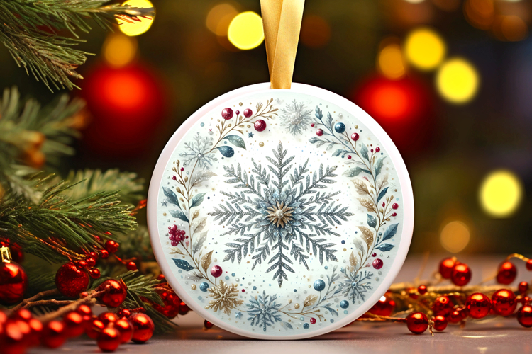 Round Christmass Ornament PNG