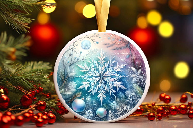 Round Christmass Ornament PNG