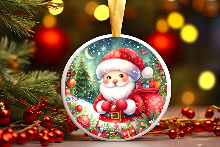 Santa's Little Helper Christmas Ornament example image 1