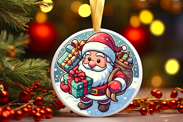 Round Christmass Ornament PNG