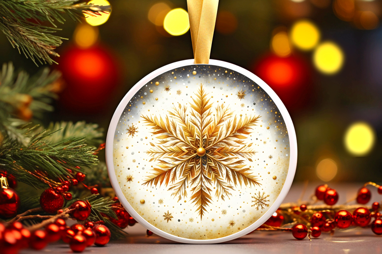Round Christmass Ornament PNG