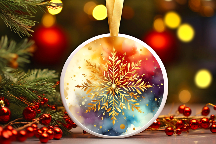 Round Christmass Ornament PNG