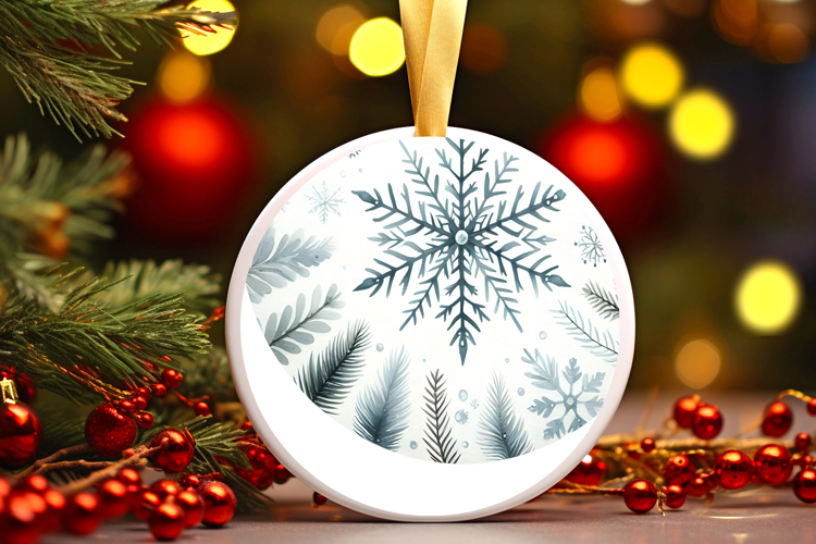 Round Christmass Ornament PNG